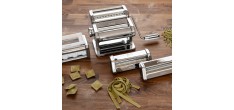Multipast + Design Handmatige Pastamachine Chroom + Accessoires