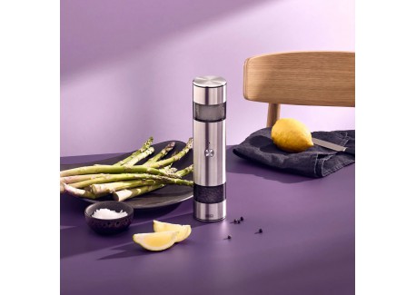 I.Mill Duo Moulin à Poivre et à Sel Electrique Rechargeable en Inox 23