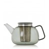 Zie dia Yuna Grijs Glazen Theepot Met RVS Filter 1,6 L