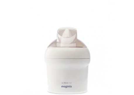 Le Glacier Sorbetière Cuve Inox  1,5 L Blanc