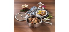 Casteline 5 Casserole/ Poelon en Inox Brillant 14 cm 1,1 L Poignées Am