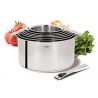 Zie dia Casteline 5 Glazende RVS Kookpot 14 cm 1,1 L Verwijderbare Handvatten