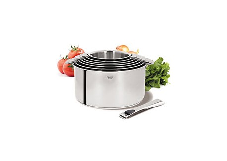 Casteline 5 Glazende RVS Kookpot 16 cm 1,7 L Verwijderbare Handvatten