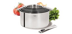 Casteline 5 Glazende RVS Kookpot 18 cm 2,4 L Verwijderbare Handvatten