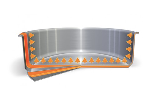 Casteline 5 Faitout / Casserole en Inox Brillant 22 cm 4,3 L Poignées