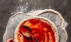 Passata sauce italienne de base à la tomate pour pizza maison