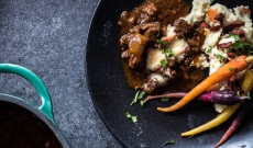 Carbonnade de Boeuf à la bière triple , fondue d'Epoisses