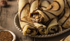 Crepes spirale au chocolat 