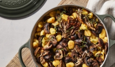 Gnocchi crème de champignons et thym