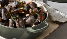 Moules au thym et à l'ail