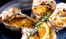 Huîtres gratinées au four