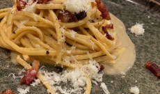 Spaghetti chitarra alla carbonara