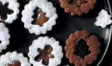 Biscuits fourrés chocolat noisette et caramel