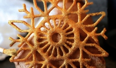 Tuile dentelle sucrée nature