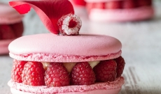 Macarons aux framboises