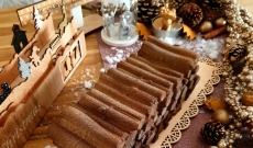 Bûche forêt chocolat au lait - fruit de la passion